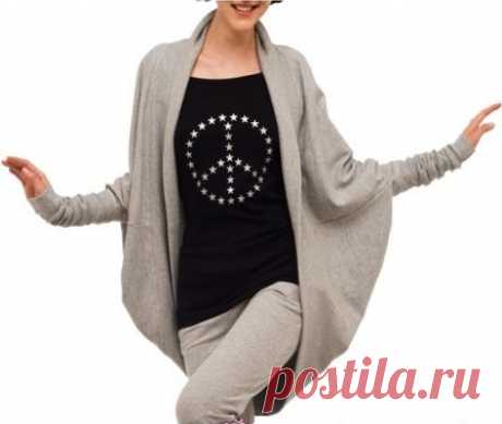 Как сшить кардиган (кофту, жакет) из трикотажа | "Кройка и шитье для начинающих портных"