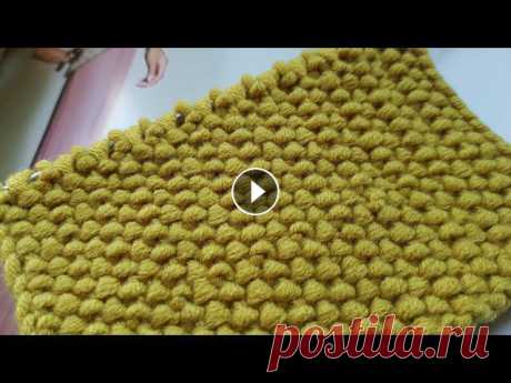 Бомбический узор "Циновка" спицами ???? knitting pattern....