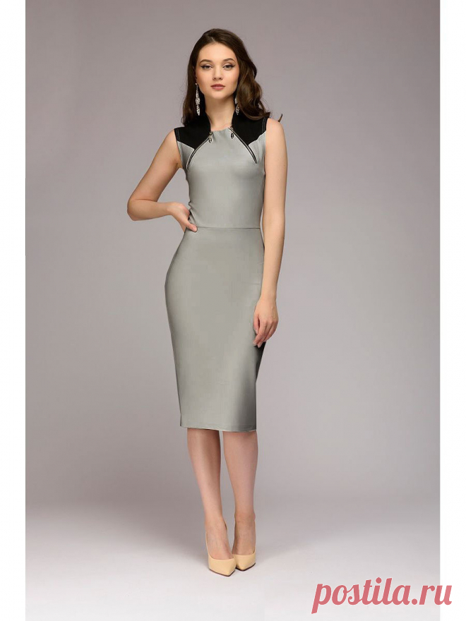Повседневное платье женское 1001 DRESS (1001 Платье) DM00871/серый купить за 1800 руб.