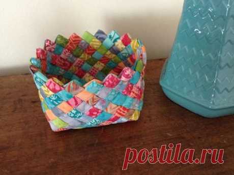 notes from Terry Ann: Woven Fabric Basket