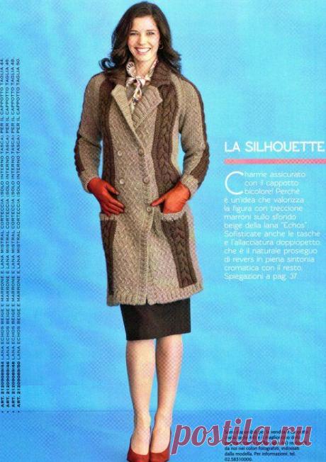 пальто двухцветное, Mani di Fata, 9, 2012.