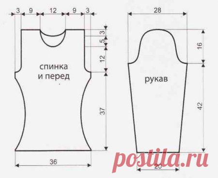 Меланжевый свитер женский. Вязание спицами с описанием и схемой