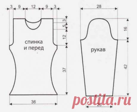 Меланжевый свитер женский. Вязание спицами с описанием и схемой