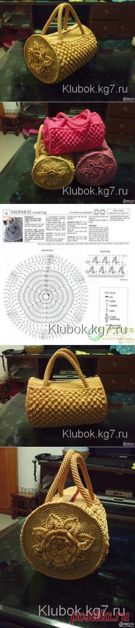 Сумочка, вязанная крючком | Клубок