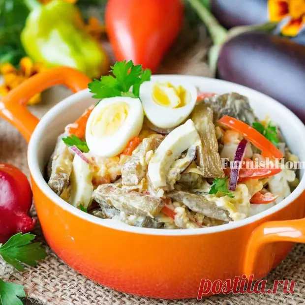 Салат из баклажанов и яиц - Будет вкусно - Медиаплатформа МирТесен