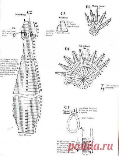 paon au crochet - travaux-manuels3.overblog.com
