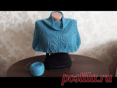 Джемпер патентным узором. Часть 5.