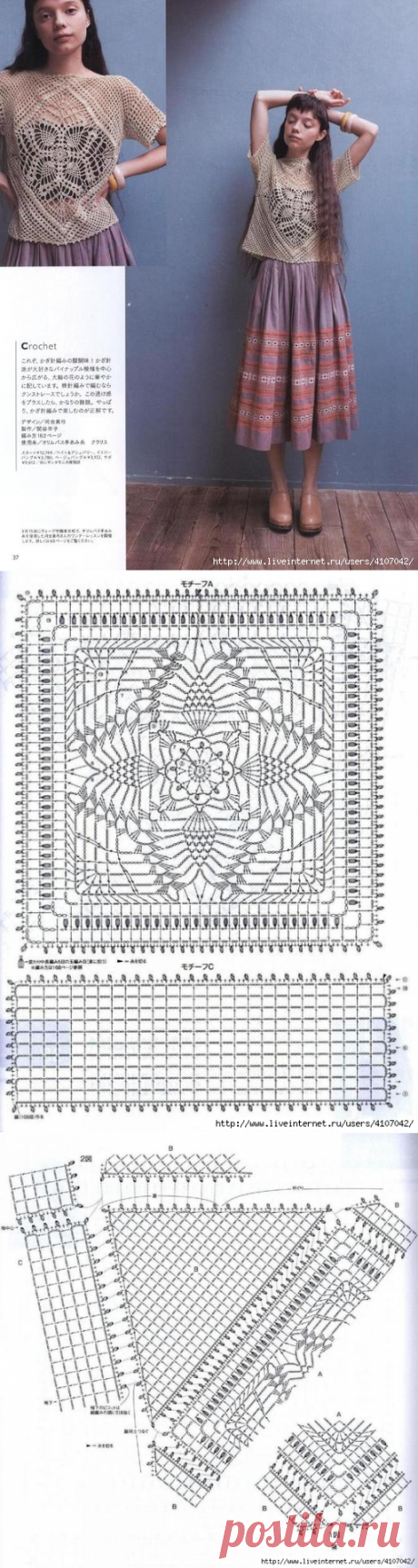 ЛЕТНИЙ АЖУРНЫЙ ДЖЕМПЕР - МЕДУЗА