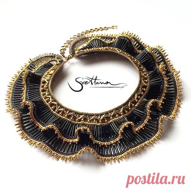166 отметок «Нравится», 23 комментариев — Svetlana (@svetlanakossman) в Instagram: «Shapito is done #beadedjewelry #beadednecklace #handmade #handmadejewelry #beadedcollar #art…»