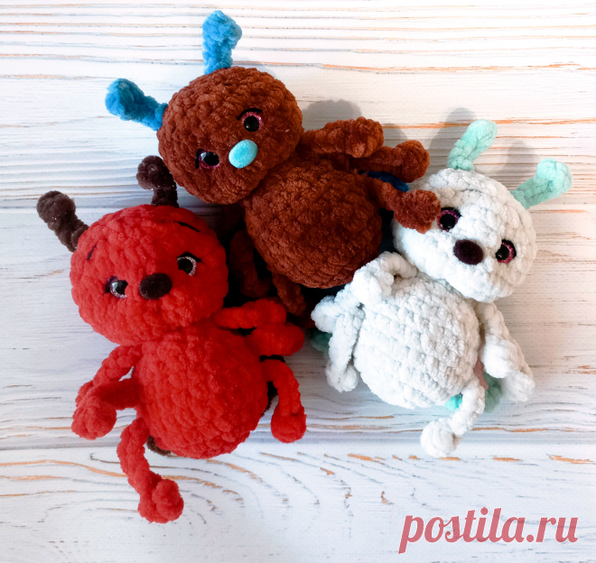 PDF Буки крючком. FREE crochet pattern; Аmigurumi toy patterns. Амигуруми схемы и описания на русском. Вязаные игрушки и поделки своими руками #amimore - плюшевый жук, маленькая букашка из плюшевой пряжи, жучок, букашечка.