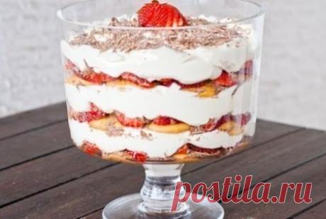 Клубничный тирамису – трайфл | Краше Всех