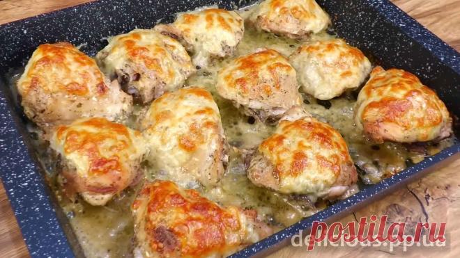 Как приготовить куриные бедра в духовке, пошаговый рецепт.