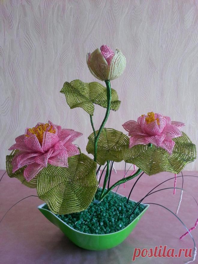 Кувшинка | biser.info - всё о бисере и бисерном творчестве