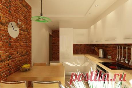 Кирпичная кладка как элемент дизайна интерьера — Роскошь и уют