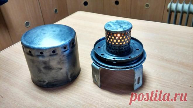 Как из масляного фильтра сделать туристический мини обогреватель Отправляясь на зимнюю рыбалку или ночуя в палатке неплохо иметь небольшой обогреватель, позволяющий поддерживать тепло или хотя бы согревать руки. Сделать его можно из обыкновенного масляного фильтра. Материалы: масляный фильтр; жесть; мебельные перфорированные уголки – 4 шт.; болты М3-М6 с гайками