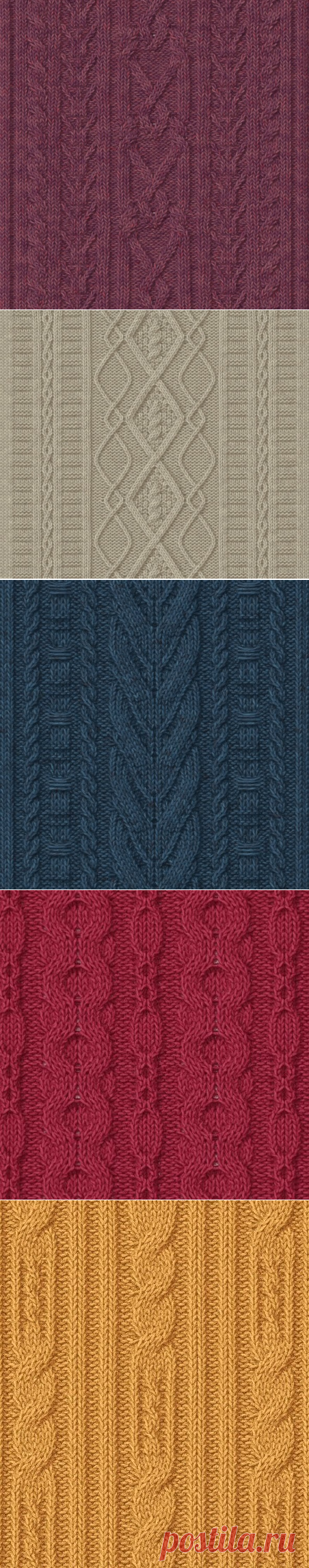 Узоры с косами (араны)