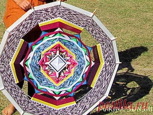 Плетеная индейская мандала