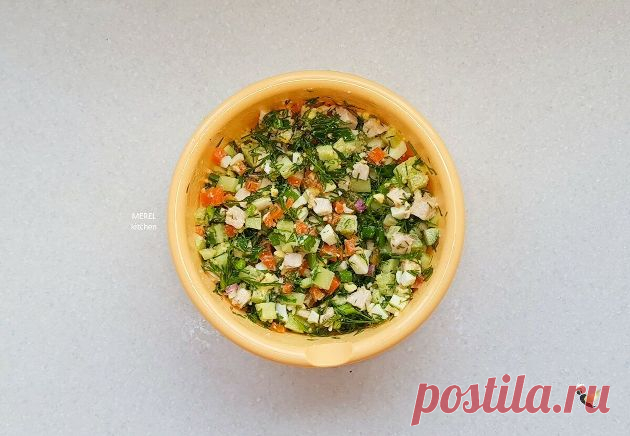 Вкусный салат «Прага» с курицей и без майонеза: отличный вариант на замену «Оливье» | MEREL KITCHEN Пульс Mail.ru