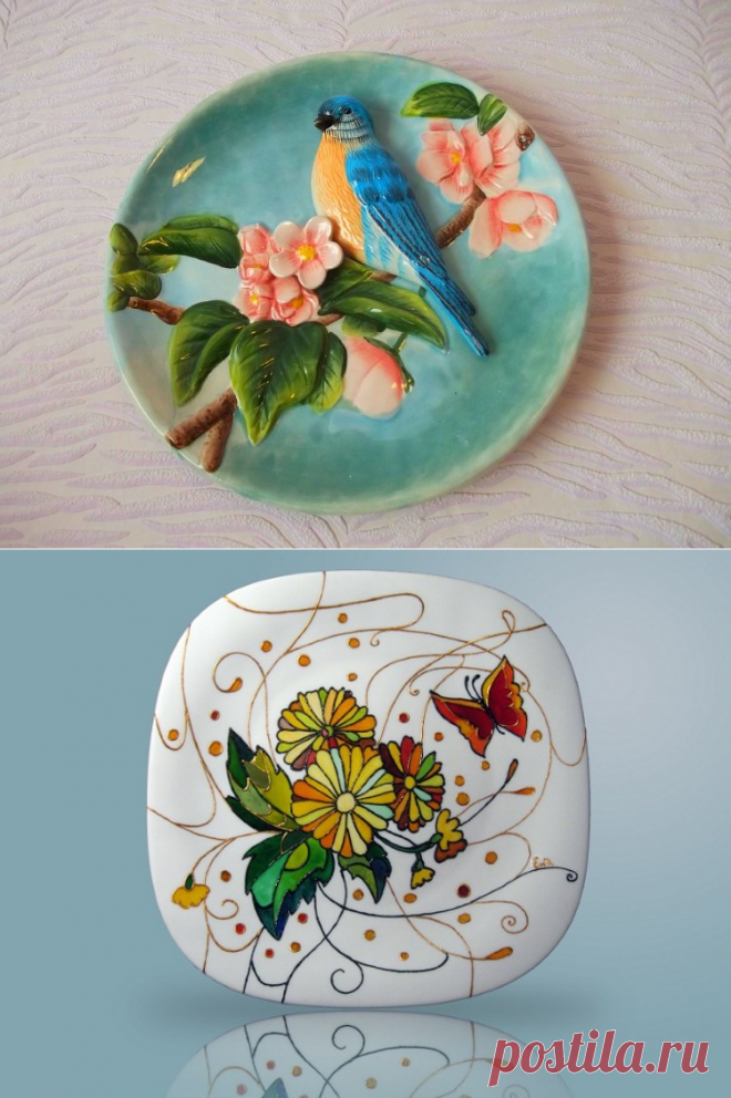 Декоративные тарелки своими руками в технике декупаж и квиллинг
