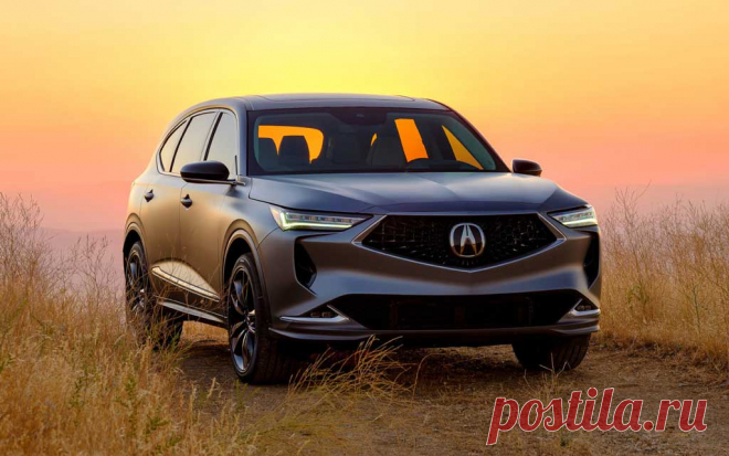 Предсерийный трехрядный кроссовер Acura MDX 2021