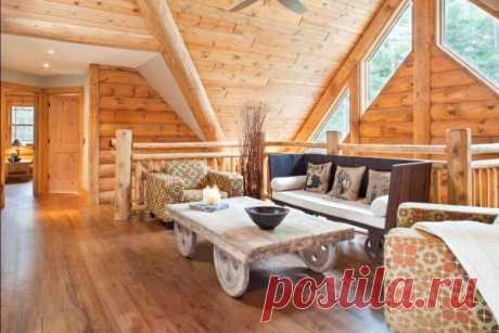 Custom Hybrid Log Homes &amp; Timber-Frame Homes – Photo Gallery by Wisconsin Log Homes - Special Spaces - Wisconsin Log Homes