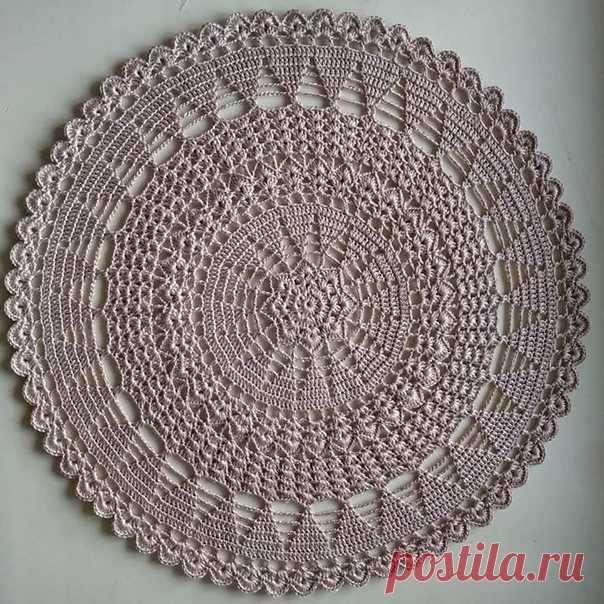 Круглая салфетка. Крючок.