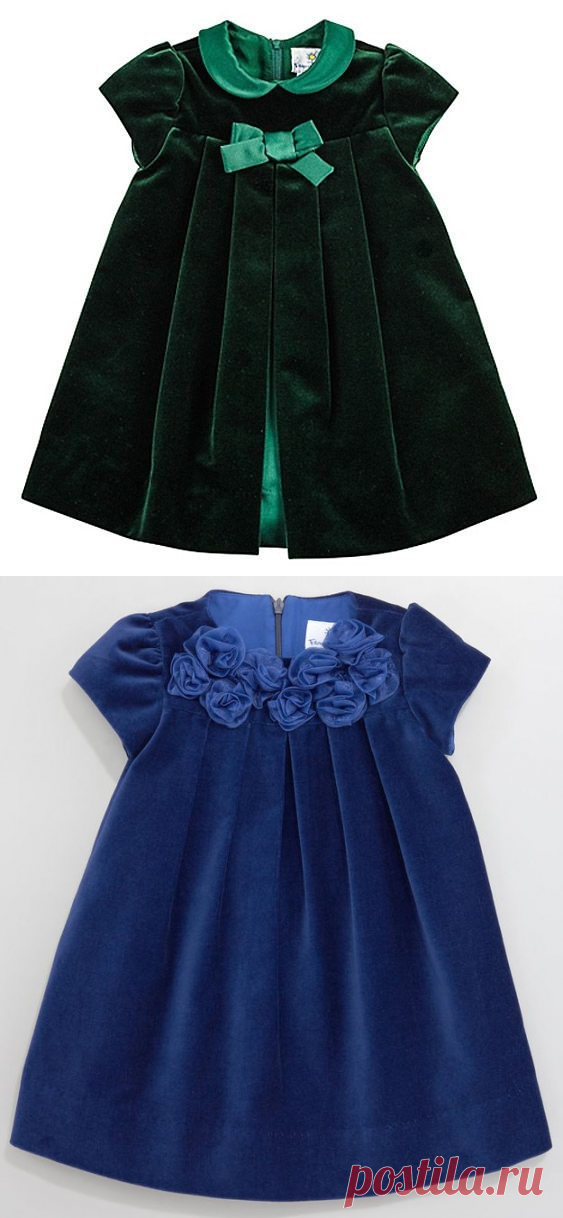 Платье из бархата для девочки от 1 до 14 лет (Шитье и крой) &#8211; Журнал Вдохновение Рукодельницы