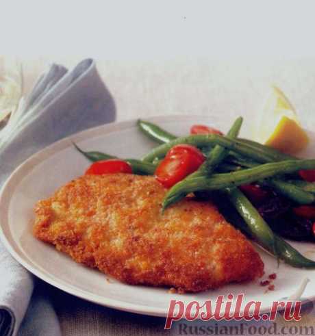 Рецепт: Отбивные из индейки и салат из стручковой фасоли на RussianFood.com