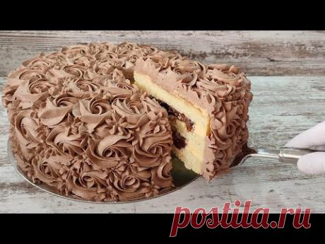 Нереально вкусный торт СЛИВА-АПЕЛЬСИН! Тает во рту! Без желатина! ручным миксером!