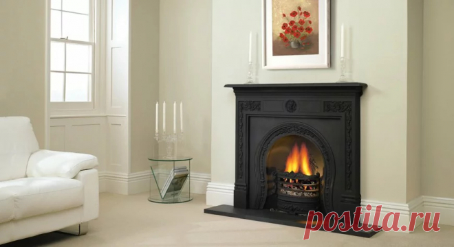 Классические камины в интерьере гостиной - фото