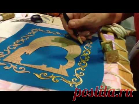 ВЫШИВКА  ЗОЛОТЫМИ НИТЯМИ