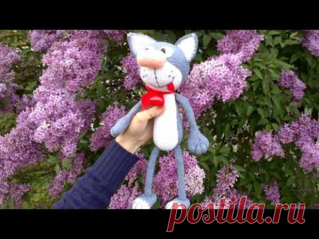 Кот Филипп крючком - Самое интересное.Обзор.Вяжем игрушку.(Amigurumi Crochet cat)