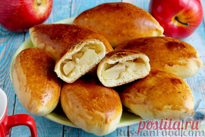 Рецепт: Пирожки с яблоками, из венского теста на RussianFood.com