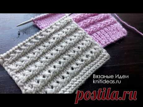 Горизонтальные объемные дорожки спицами!