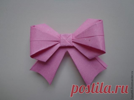 Бантик из бумаги - Ярмарка Мастеров - ручная работа, handmade
