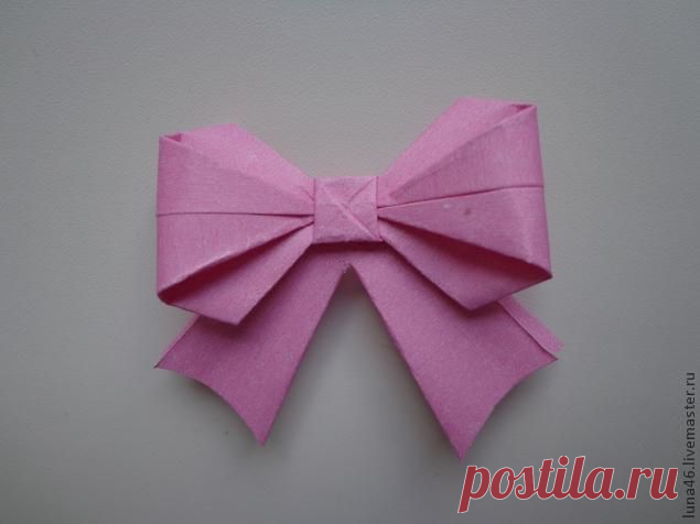 Бантик из бумаги - Ярмарка Мастеров - ручная работа, handmade