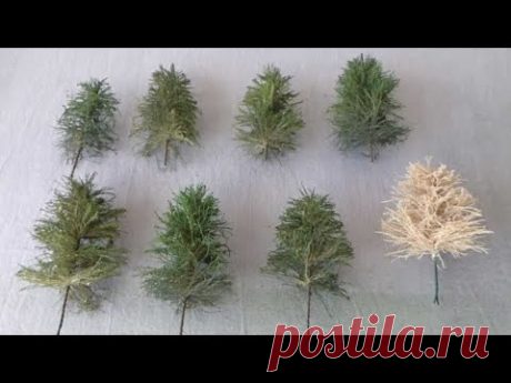 Как сделать МИНИАТЮРНЫЕ ЕЛИ для ваших МОДЕЛЕЙ и диорам
