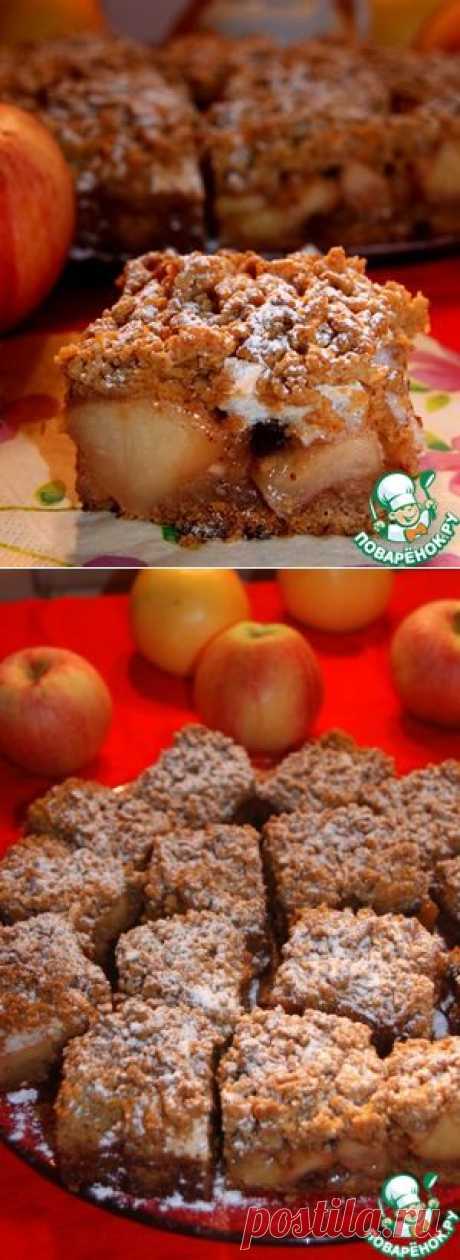 Польский яблочно-ореховый пирог - кулинарный рецепт