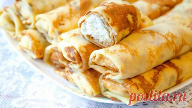 Начинка из творога для блинов - рецепт с фото / Простые рецепты