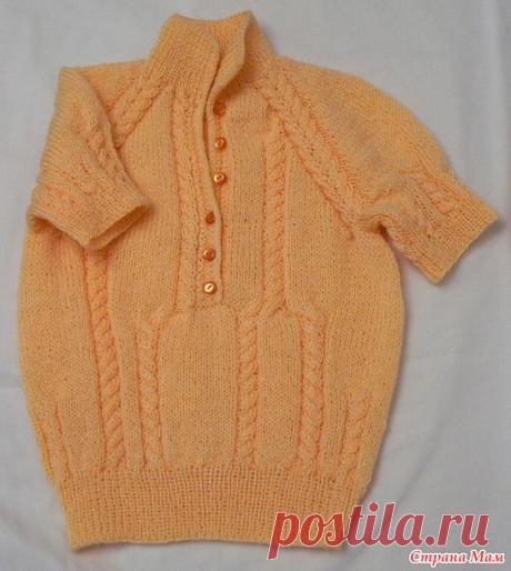 Кофточка для девочки с воротником ПОЛО - Вязание крючком и спицами - Группы Мой Мир