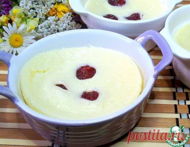 Порционная запеканка с вишней в микроволновке – кулинарный рецепт
