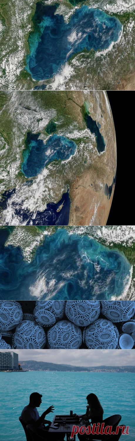 НАСА: Черное море стало бирюзовым