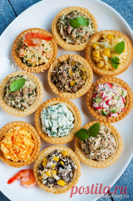 Тарталетки с вкусными начинками