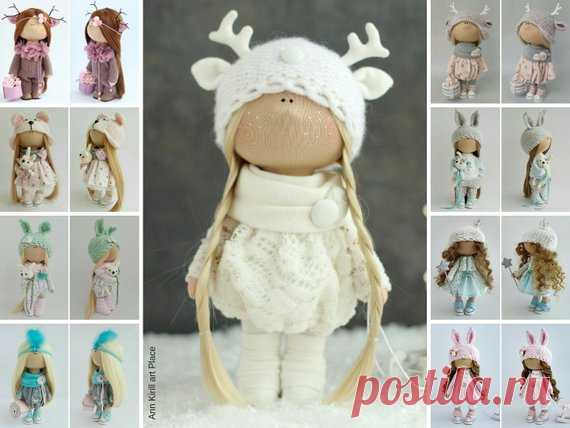 Unique Love Doll, Interior Art Doll, Tilda Gift Doll, Nursery Rag Doll, Bambole Puppen, Muñecas White Doll, Handmade Fabric Doll by Irina B Hello, dear visitors!  This is handmade cloth doll created by Master Irina B. (Kiev, Ukraine). Doll is 28 cm (11.02 inch) tall and made of only quality materials. All dolls stated on the photo are mady by Irina B. You can find them in our shop searching by artist name: