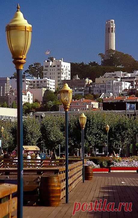 San Francisco - Coit Tower from Fisherman's Wharf | Flickr - Photo Sharing! | Catherine Robinson приколол(а) это к доске Our american road trip hon… Pinterest