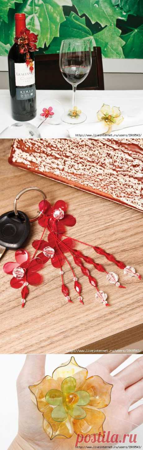 Цветы из пластиковых бутылок + несколько идей и МК.