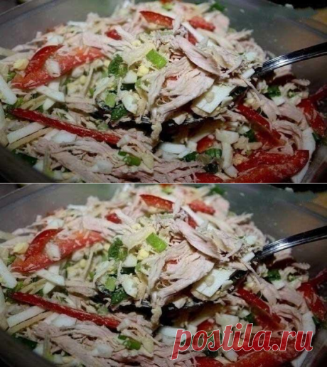 Для любителей легких салатов: Вкусный и сытный салат «Белковый Удар»