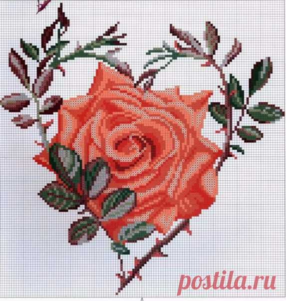 сердечки крестиком