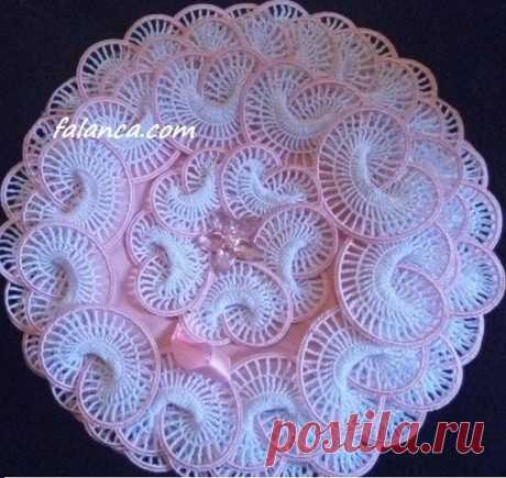 Цветы с леской и салфетка