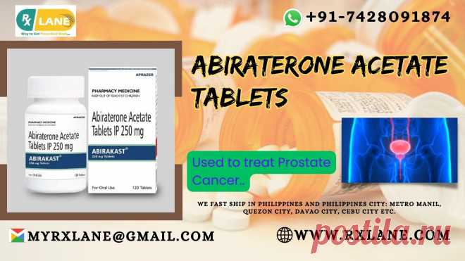 Buy Abiraterone 250mg Tablets brand at RxLane Call +91-7428091874 delivery to #USA, #Philippines, #Malaysia, #HongKong, #Thailand, Are you searching for affordable and reliable Generic Abiraterone 250mg Tablets Price Philippines? Look no further because RxLane has got you covered! We offer wholesale prices for this highly effective cancer treatment medication that can be delivered straight to your doorstep. With our easy ordering process, you can have access to Abiraterone at a fraction of the p